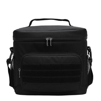 Outdoor Oxford cloth square waterproof camouflage insulation bag wear-resistant portable work convenient lunch box bag