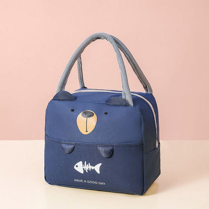 Portable Insulated Thermal Picnic Food Lunch Bag Box Cartoon Tote Food Fresh Cooler Bags Pouch