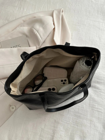 PU Leather Medium Shoulder Bag