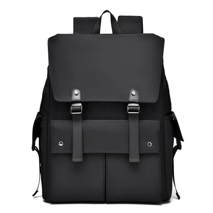PU Leather Multi-Pockets Adjustable Strap Backpack Bag