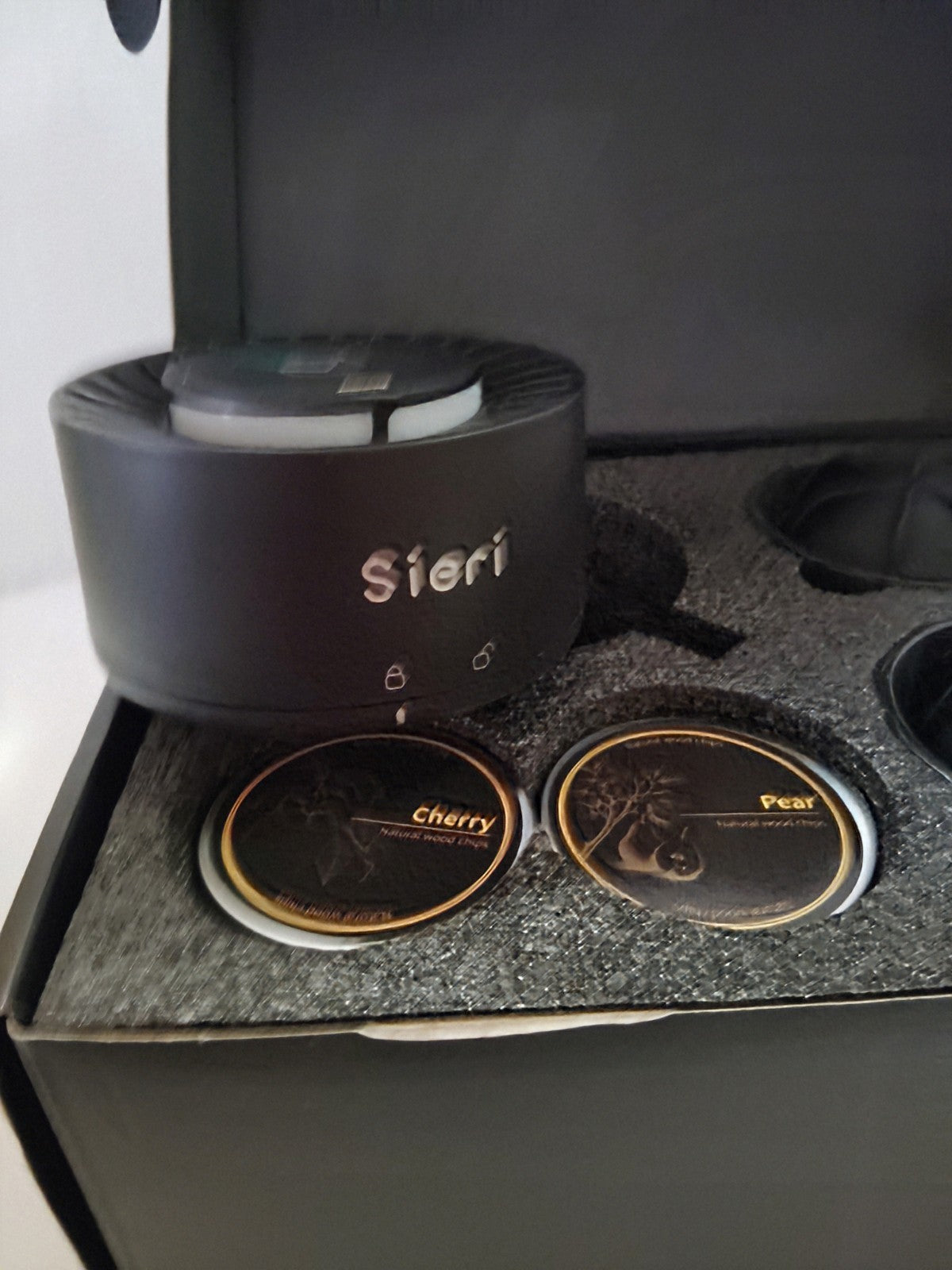 S.I.E.R.I. High End Whiskey Smoker Kit Rechargeable Black
