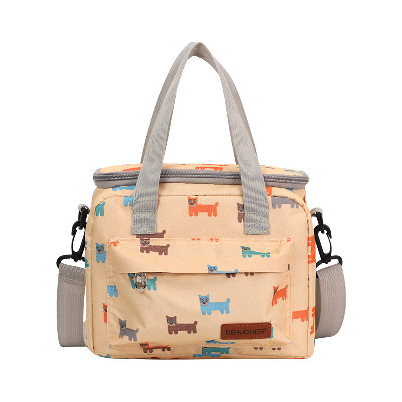 Small fresh fashion cute hand-held lunch box bag for women