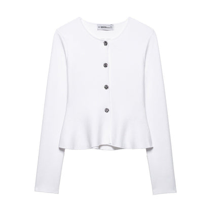 Solid color casual slim fit suit jacket mini skirt