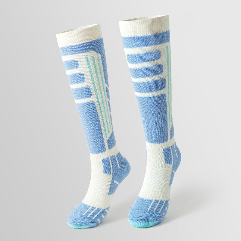 Sport's House women's outdoor thick looped warm Merino wool ski socks
