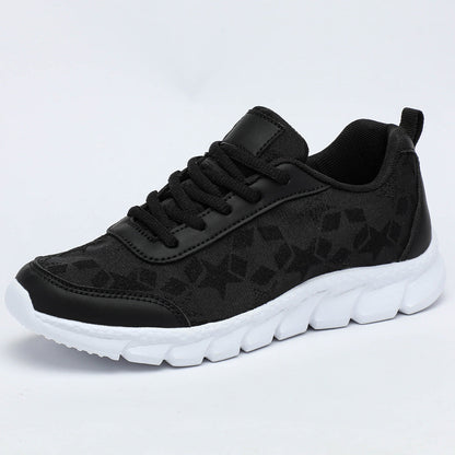 White shoes breathable lightweight casual sports women's shoes soft soled running shoes