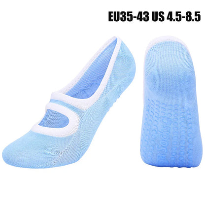 Women High Quality Pilates Socks Anti-Slip Breathable Backless Yoga Socks Ankle Ladies Ballet Dance Sports Socks