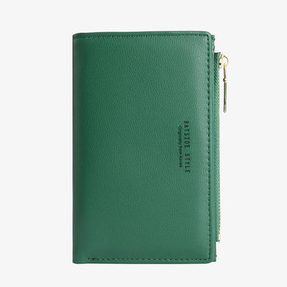 Women's wallet simple ultra-thin side zipper medium coin purse student bag